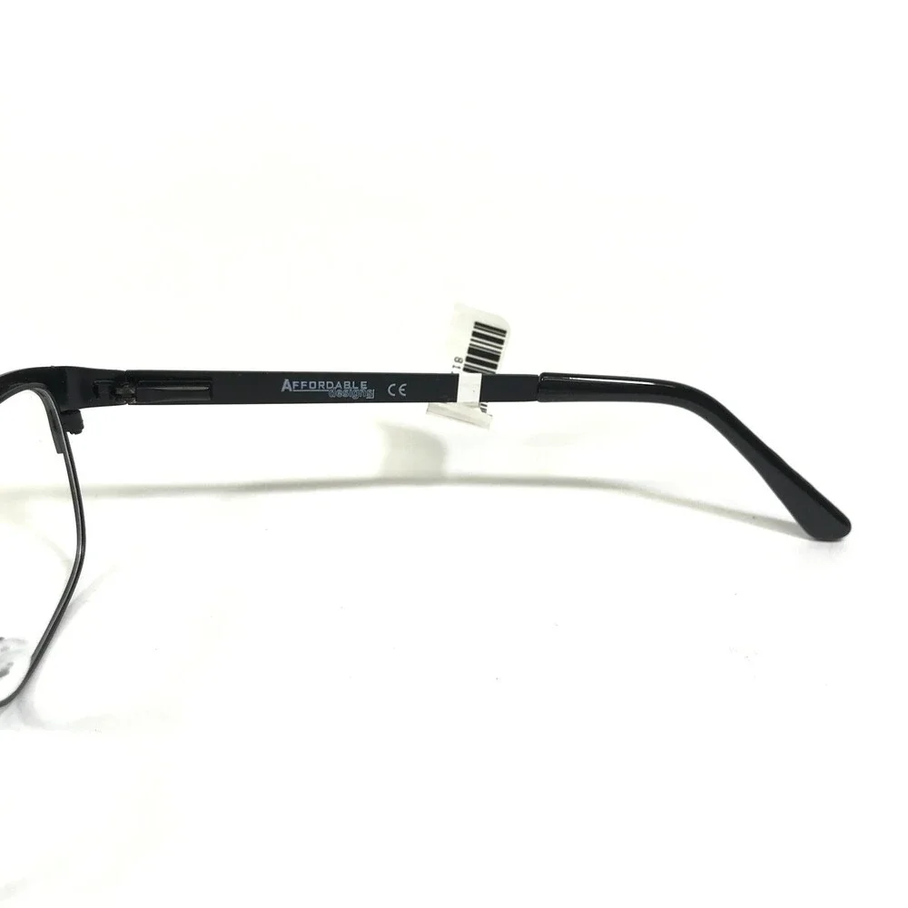 Affordable Designs Eyeglasses Frames KIA BLACK Square Full Rim 52-17-140